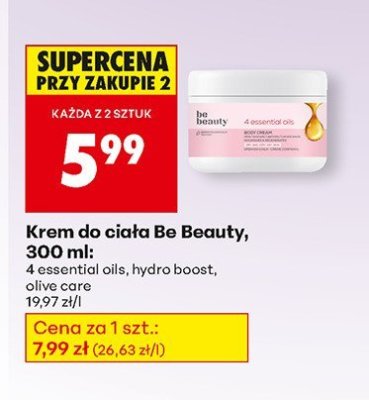 Krem do ciała olive care promocja w Biedronka