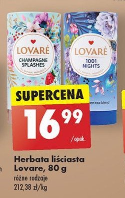 Herbata Lovare champagne splashes promocja