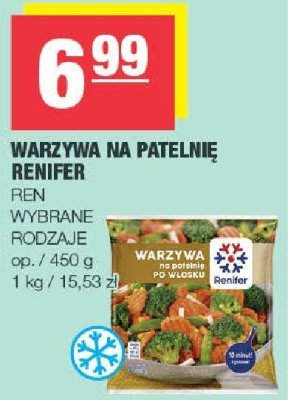 Warzywa na patelnię renifer ren wybrane rodzaje promocja w SPAR