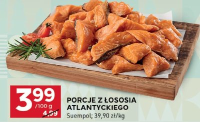 Porcje z łososia atlantyckiego promocja w Stokrotka