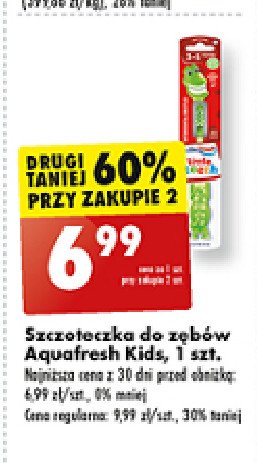 Szczoteczka do zębów 3-6 Aquafresh little teeth promocja