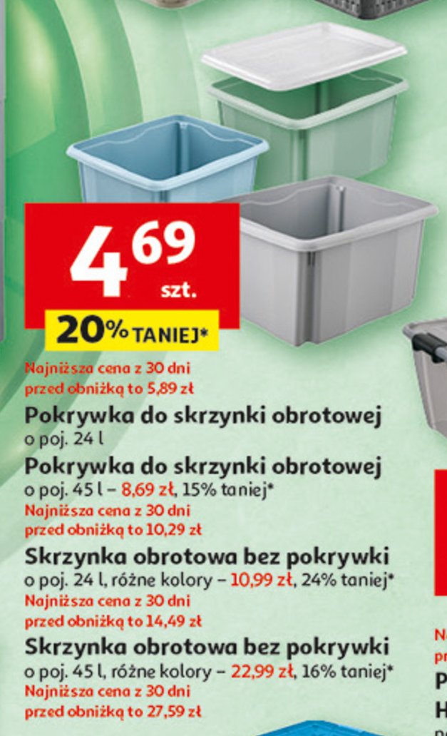 Pokrywka do skrzynki obrotowej 45 l promocja