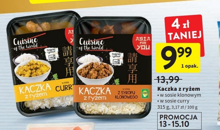 Kaczka z ryżem w sosie curry Asia 4you promocja