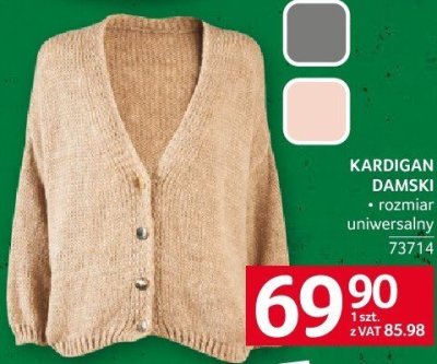 Kardigan damski promocja w Selgros