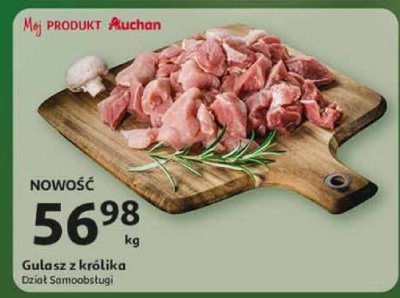 Gulasz z królika promocja w Auchan