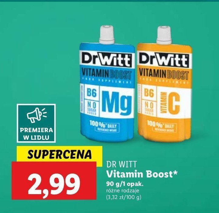 Żel energetyczny multi Dr witt vitamin boost promocja