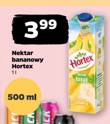 Nektar bananowy Hortex promocja w Netto