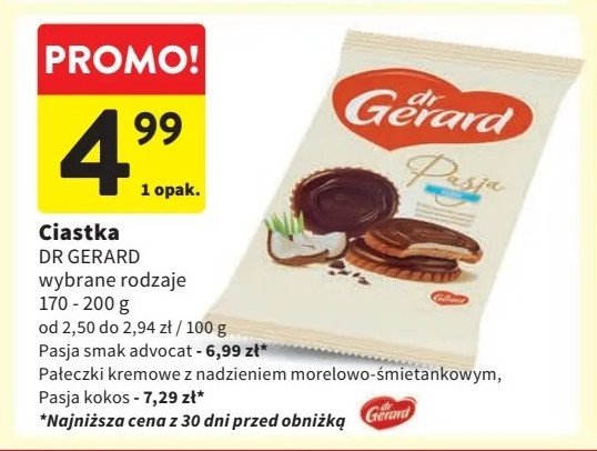 Pałeczki kremowe śmietanka & morela Dr gerard promocja