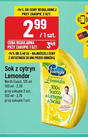 Sok z cytryn POLENGHI promocja w POLOmarket