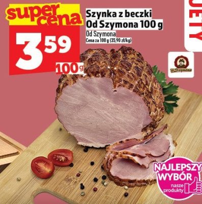 Szynka z beczki Od Szymona 100 g promocja w TOPAZ