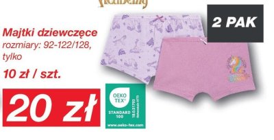 Majtki dziewczęce rozmiary: 92-122/128 promocja w KiK