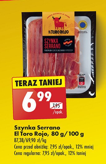 Szynka serrano El toro rojo promocja