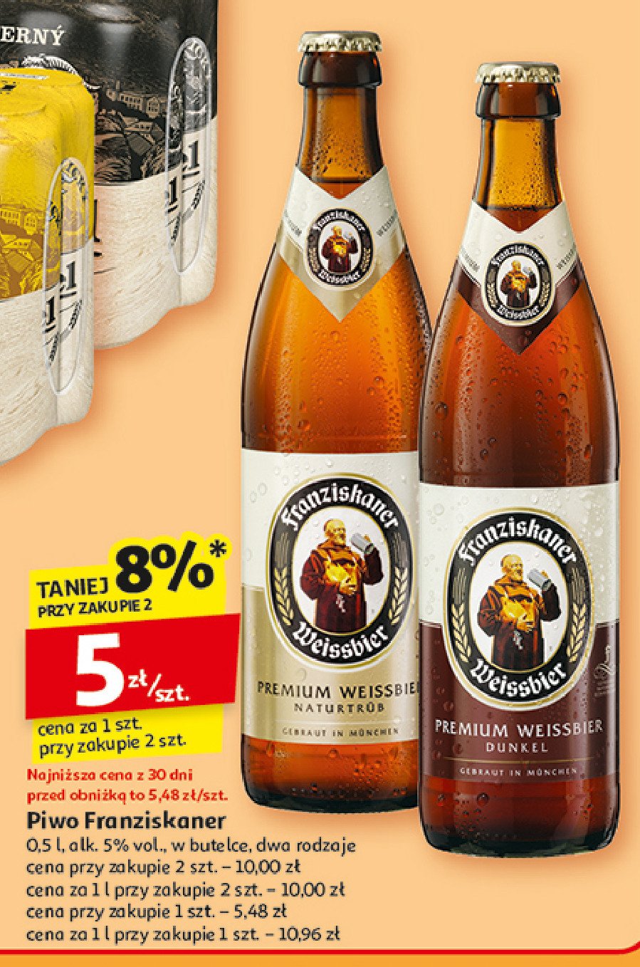 Piwo Franziskaner hefe-weissbier naturtrub promocja