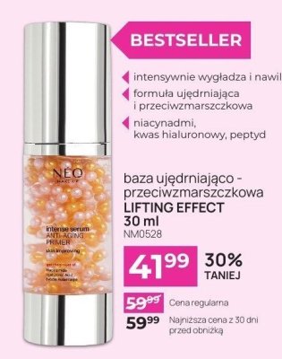 Baza ujędrniająco-przeciwzmarszczkowa LIFTING EFFECT  promocja w NEONAIL & NEO MAKE UP