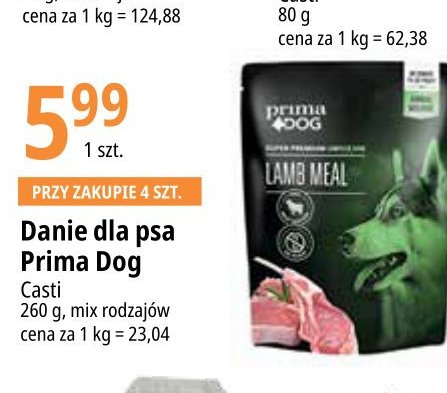 Karma dla psa jagnięcina PRIMA DOG promocja