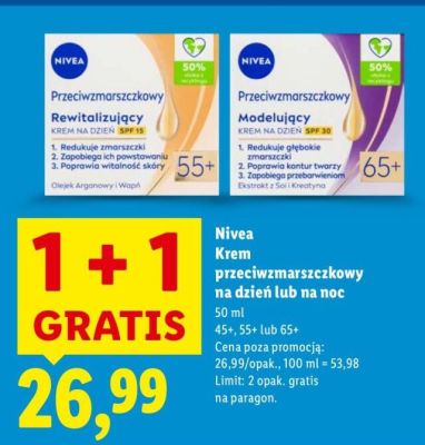 Krem przeciwzmarszczkowy na dzień  promocja w Lidl