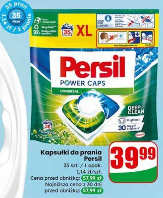 Kapsułki do prania Persil Power Caps Universal Deep Clean XL promocja w Dino