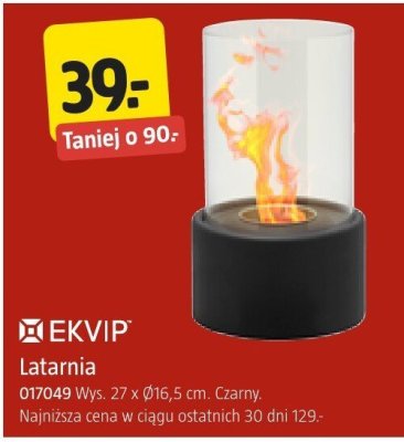 Latarnia EKVIP Wys. 27 x Ø16,5 cm promocja w Jula