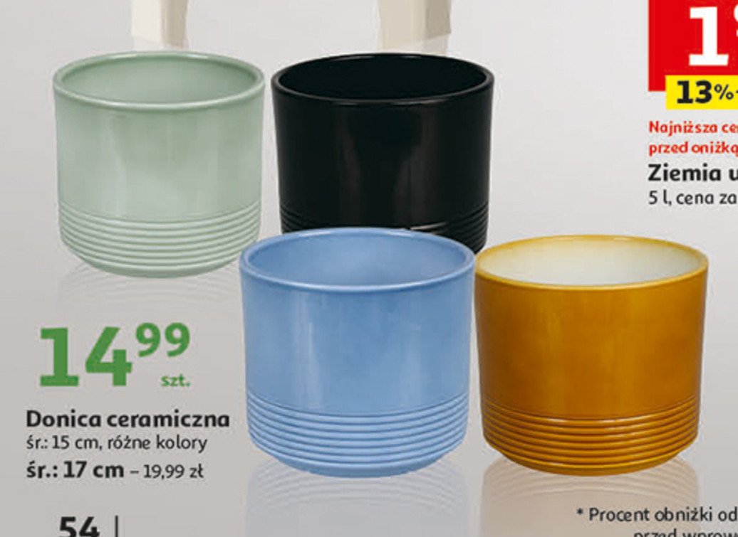 Doniczka ceramiczna 15 cm promocja