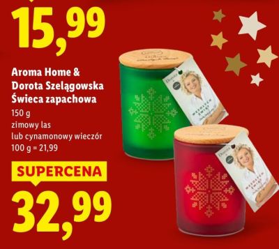 Świeca zapachowa zimowy las promocja w Lidl