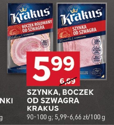 Szynka, boczek od szwagra Krakus promocja w Stokrotka