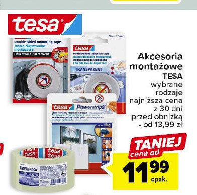 Taśma dwustronna montażowa Tesa promocja