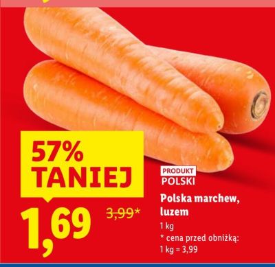 Polska marchew, luzem promocja w Lidl