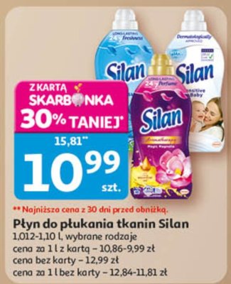 Płyn do płukania tkanin Silan promocja w Auchan