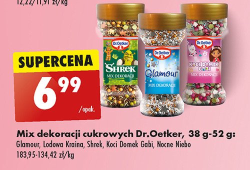 Mix dekoracji shrek Dr. oetker promocja