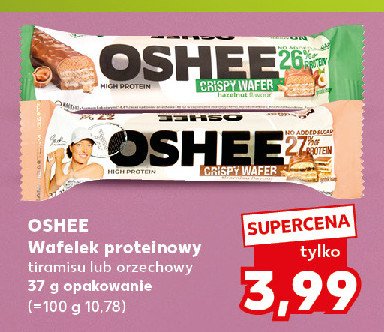 Baton crispy wafer orzechowy Oshee promocja