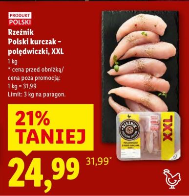 Polski kurczak - polędwiczki XXL promocja w Lidl