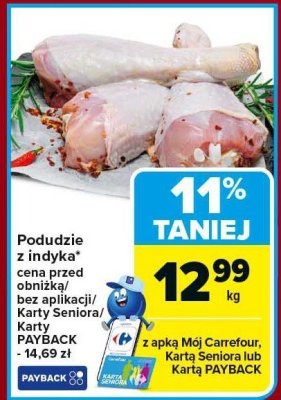 Podudzie z indyka promocja w Carrefour