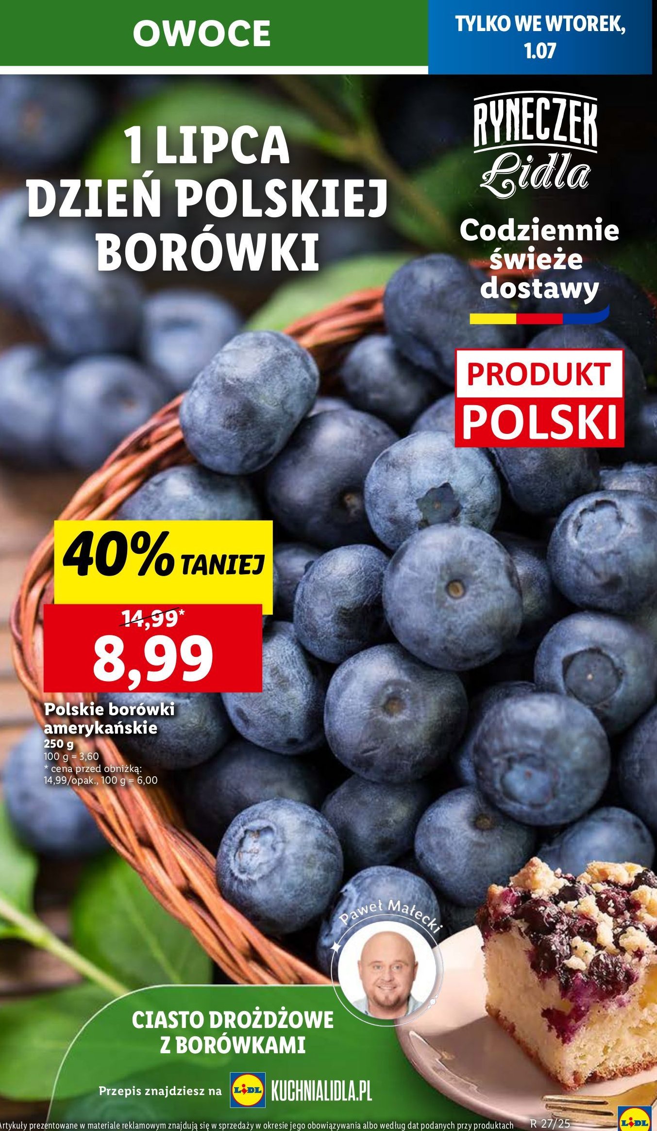 Borówka amerykańska polska promocja w Lidl