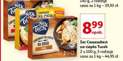 Ser camembert na ciepło z sosem z malin Turek naturek promocja
