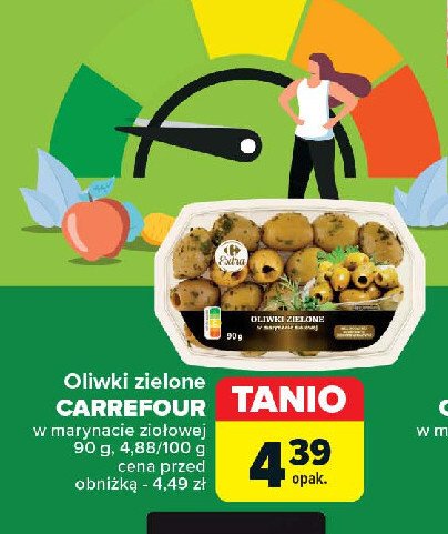 Oliwki zielone w marynacie ziołowej Carrefour extra promocja