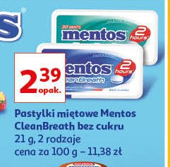Dropsy intense mint Mentos clean breath promocja