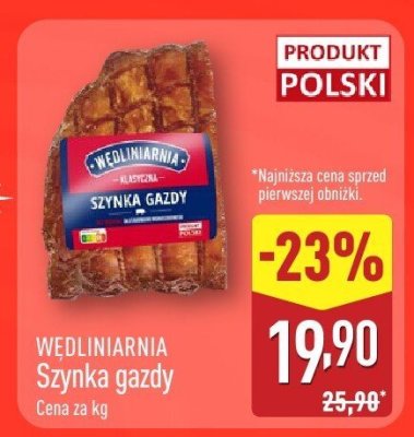 Szynka gazdy promocja w Aldi