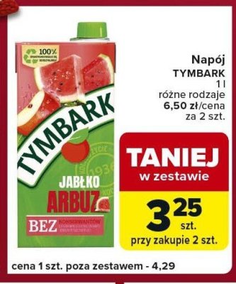 Napój TYMBARK promocja w Carrefour Express