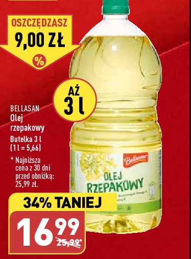 Olej rzepakowy Bellasan promocja