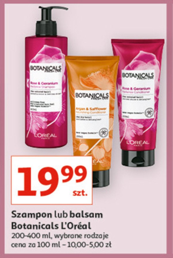 Balsam do włosów argan & safflower L'oreal botanicals fresh care promocja
