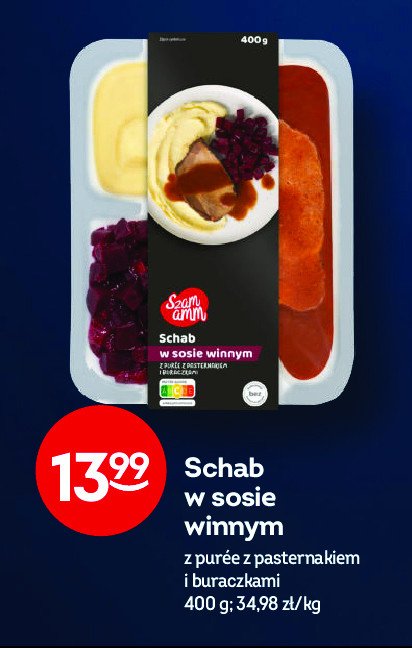 Schab w sosie winnym Szamamm promocja