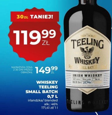 Whiskey Teeling Small Batch 0,7L promocja w Duży Ben