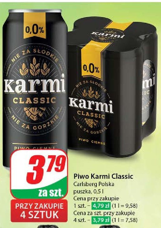Piwo Karmi classic promocja w Dino