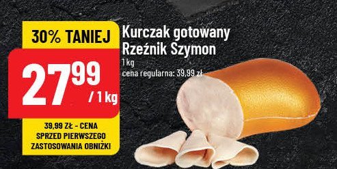 Kurczak gotowany Rzeźnik szymon poleca promocja w POLOmarket