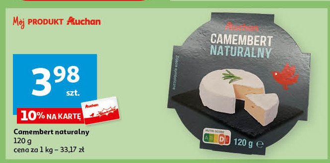 Ser camembert Auchan promocja
