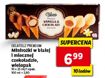 Minirożki wanilia-czekolada Gelatelli promocja