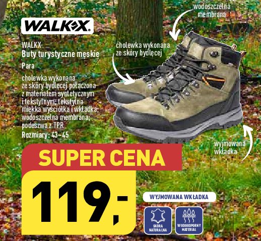 Buty turystyczne damskie 43-45 Walkx promocja
