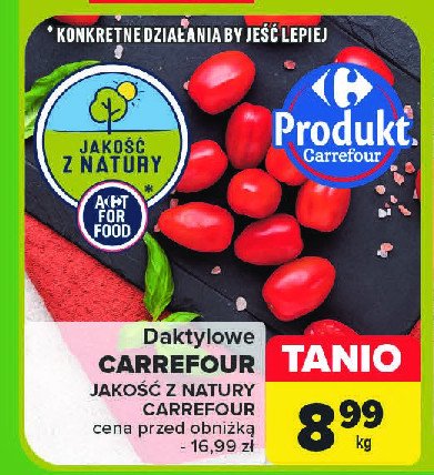 Pomidory daktylowe Carrefour promocja