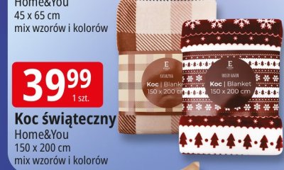 Koc świąteczny Home&You promocja w Leclerc