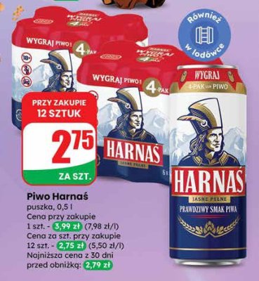 Piwo Harnaś puszka 0,5l promocja w Dino